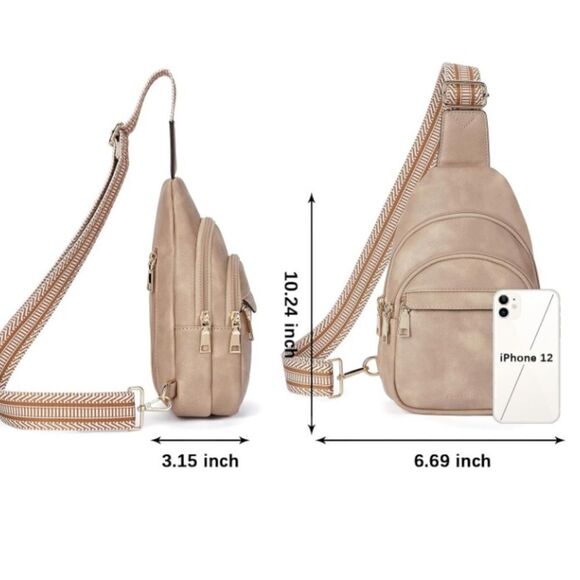 Leather Cross Body Sling Bag - Picture 4 of 5